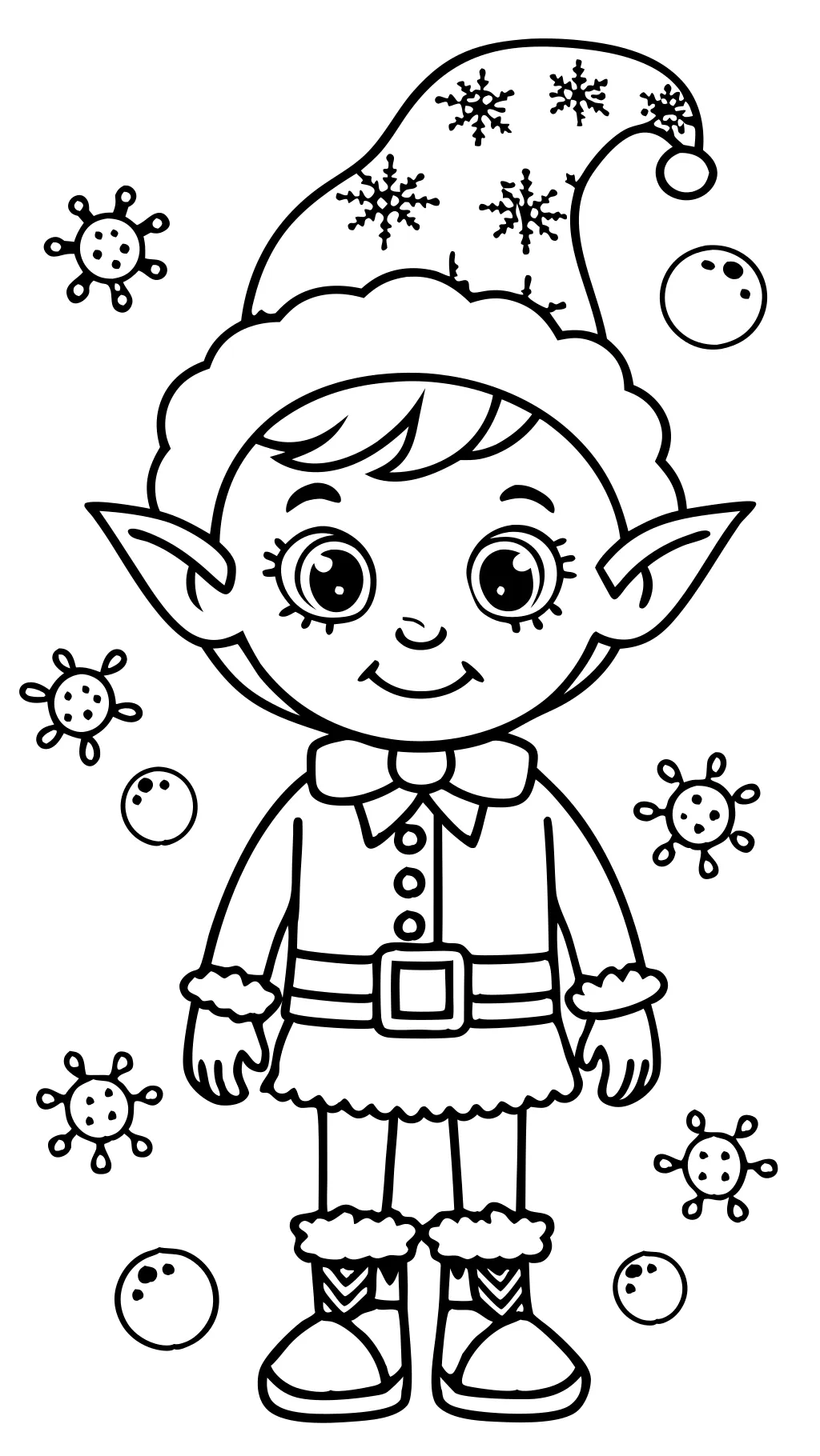 free printable elf on the shelf coloring pages